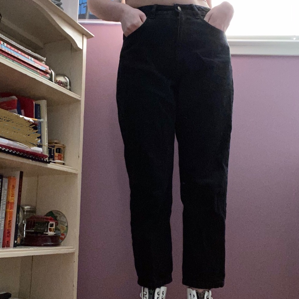 Black ASOS/ Reclaimed Vintage Black Mom Jeans
